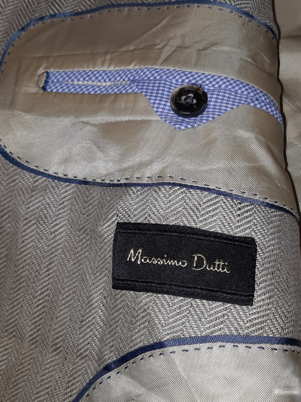 Мужской пиджак massimo dutti, размер 54+-