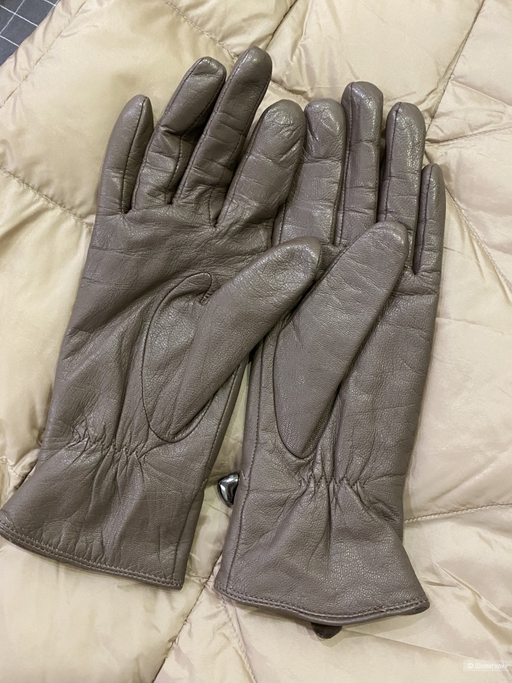 Кожаные перчатки 7,5 р-р