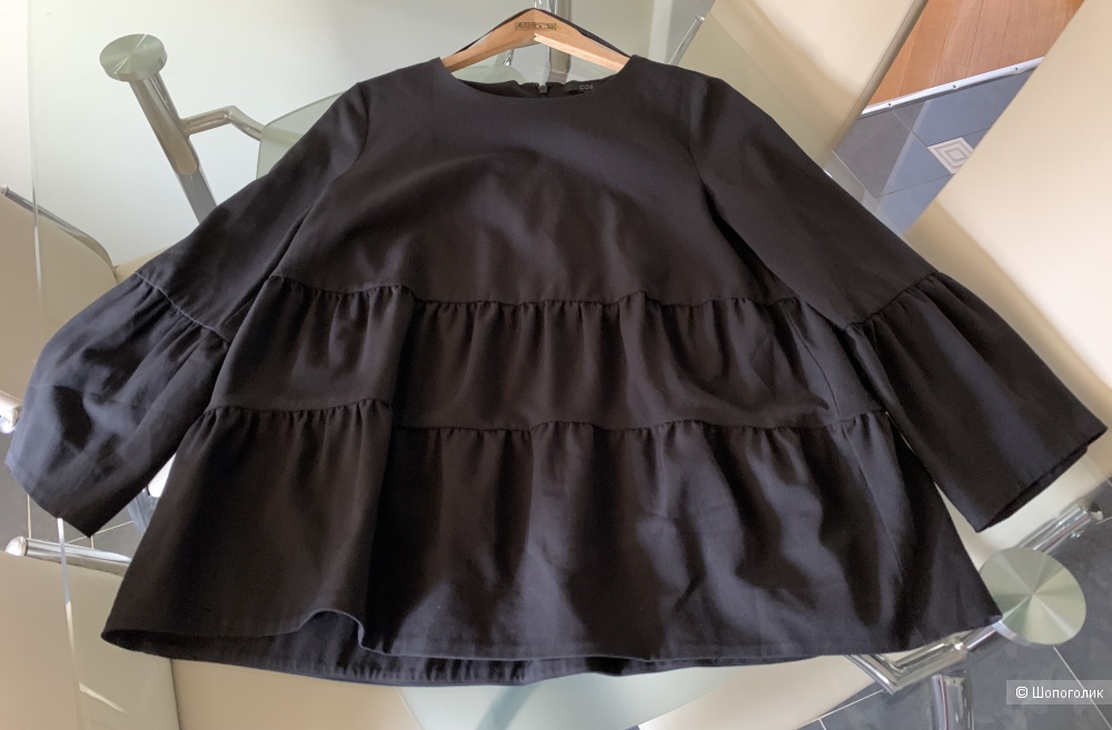 Блуза COS чёрная 44-46 размер