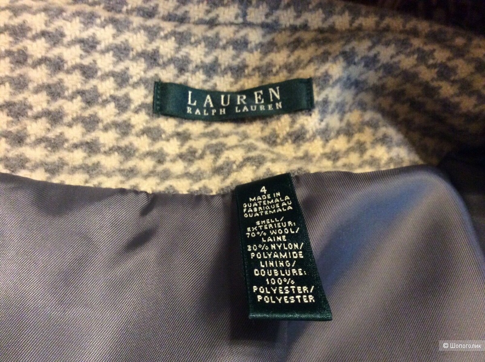Lauren by Ralph Lauren пальто в лапку. р. 42-44