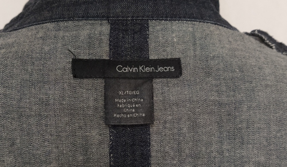 Джинсовое  платье - рубашка  Calvin Clean Jeans, XL