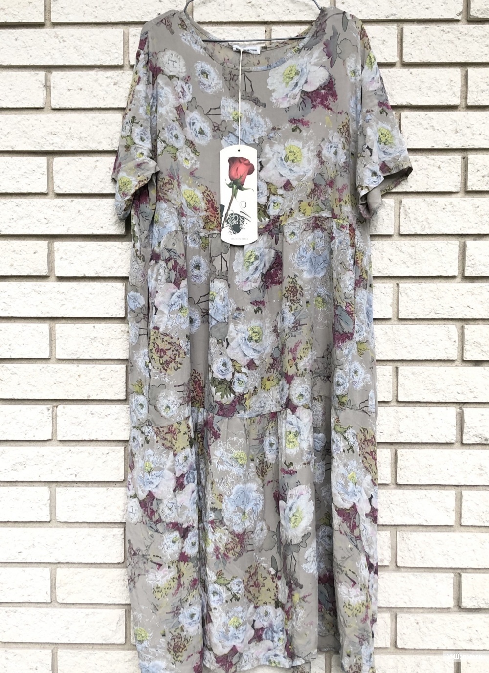 Платье штапель Rose pastello, 48-54