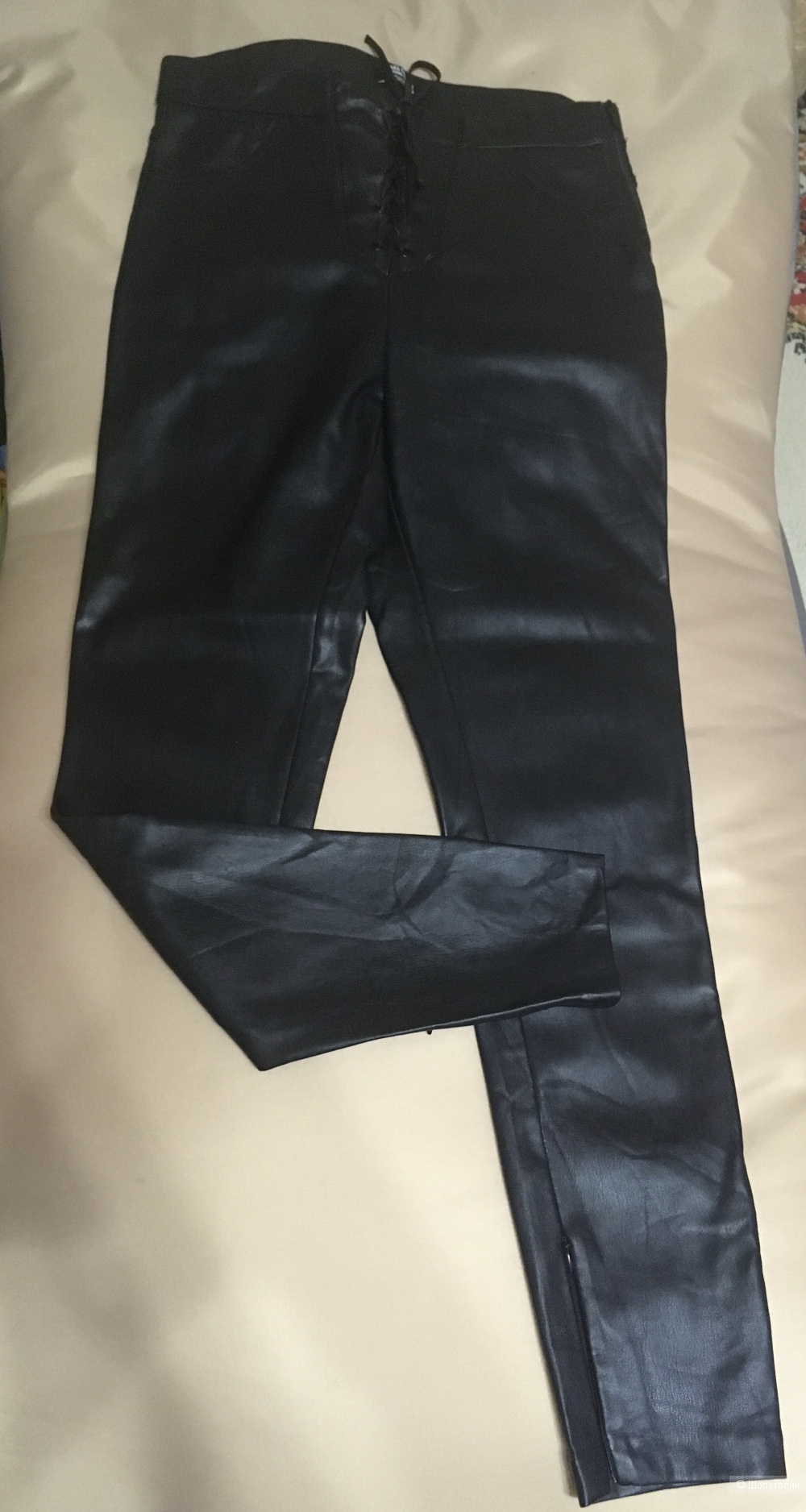 Кожаные брюки Zara размер 29 на 44