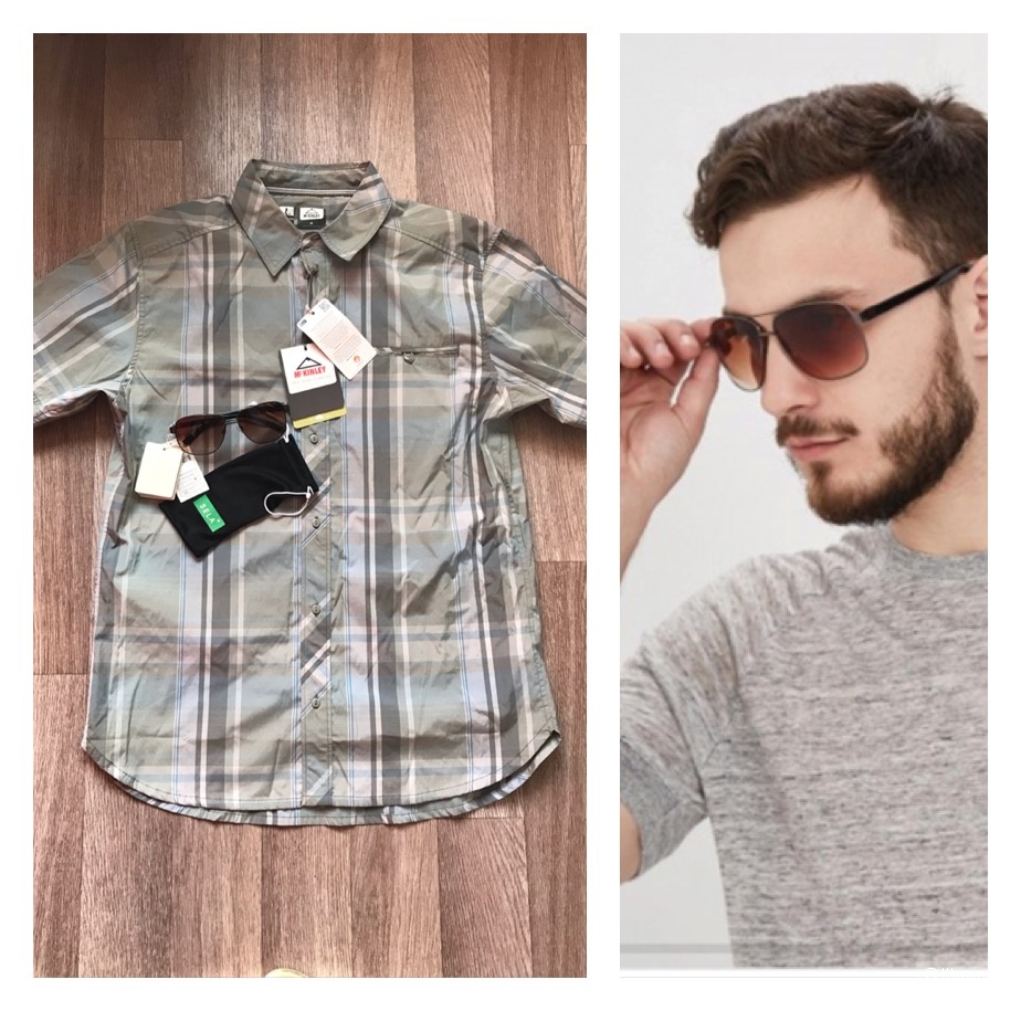 Комплект рубашка MC Kinley,48рус,очки солнцезащитные Sela,one Size