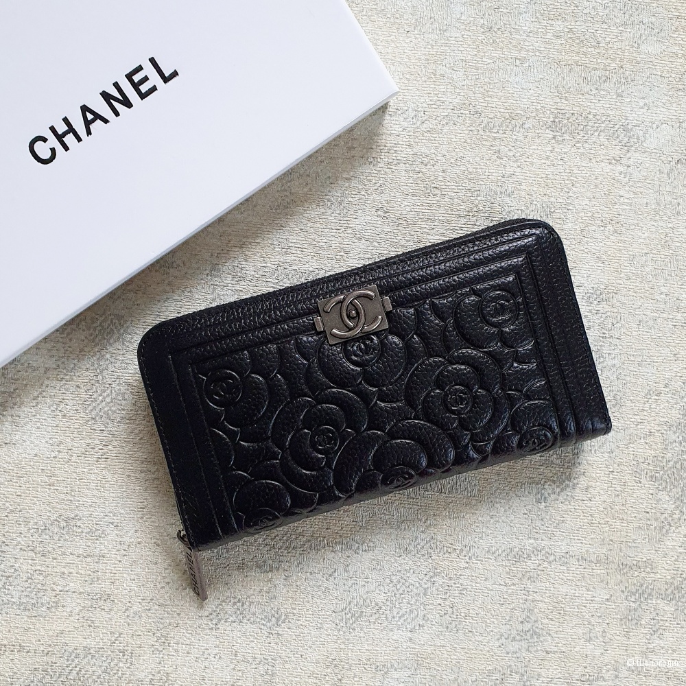 Кошелек Chanel женский кожаный черный