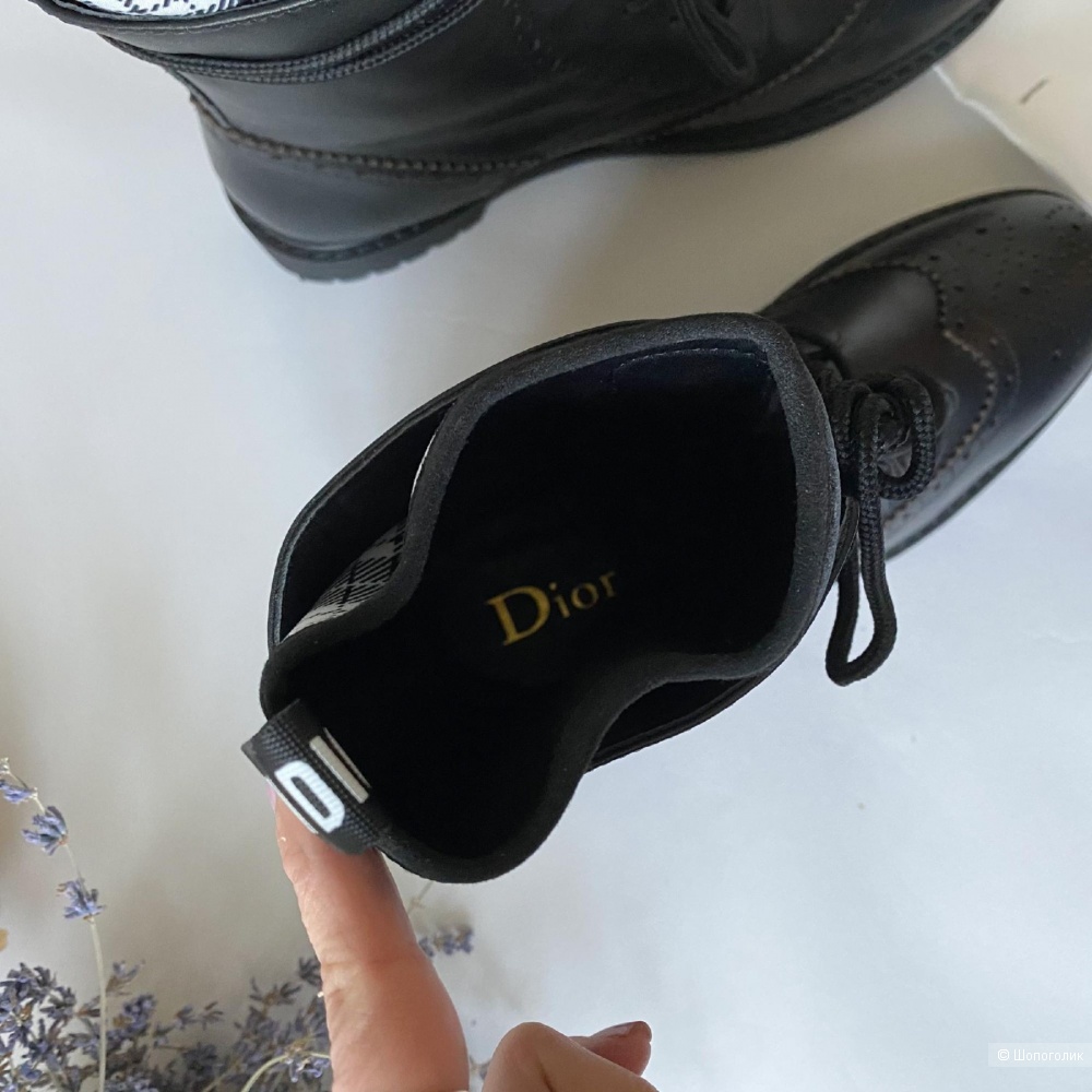 Ботинки женские Christian Dior кожаные 38 размер (25 см)