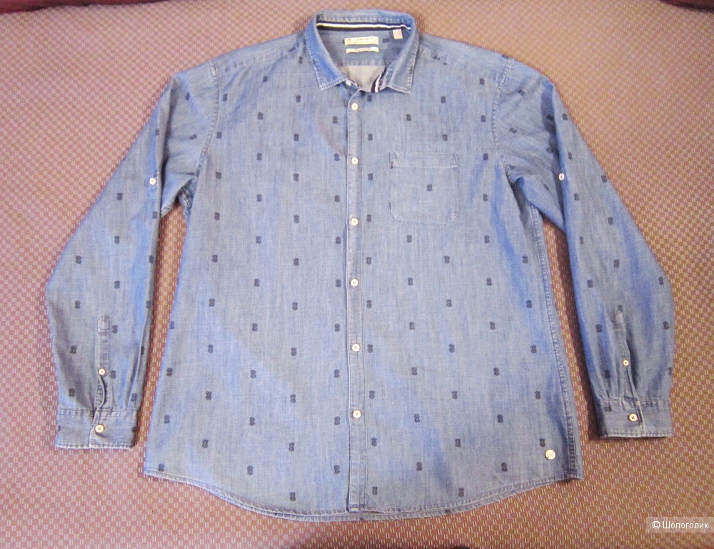 Джинсовая рубашка, Esprit, 58/60 размер, XXL, plus size.