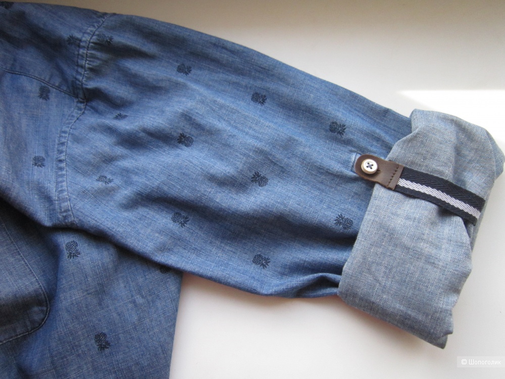 Джинсовая рубашка, Esprit, 58/60 размер, XXL, plus size.
