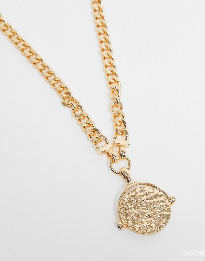 Ожерелье с подвеской в виде монетки ASOS DESIGN, one size