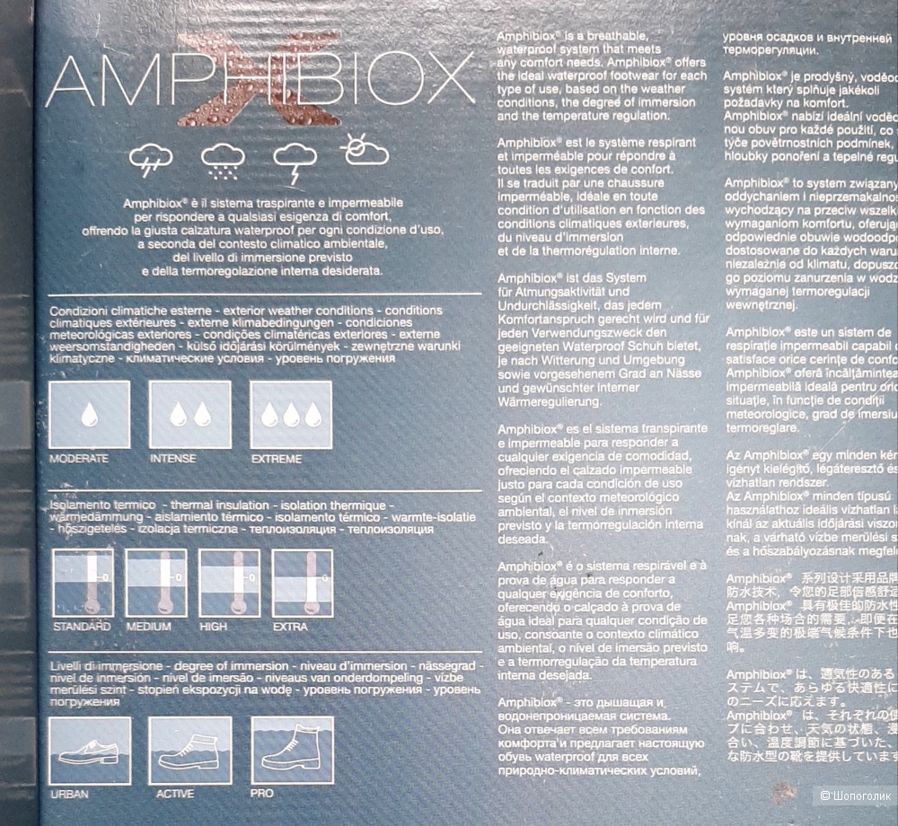 Демисезонные кроссовки GEOX AMPHIBIOX р.44EU