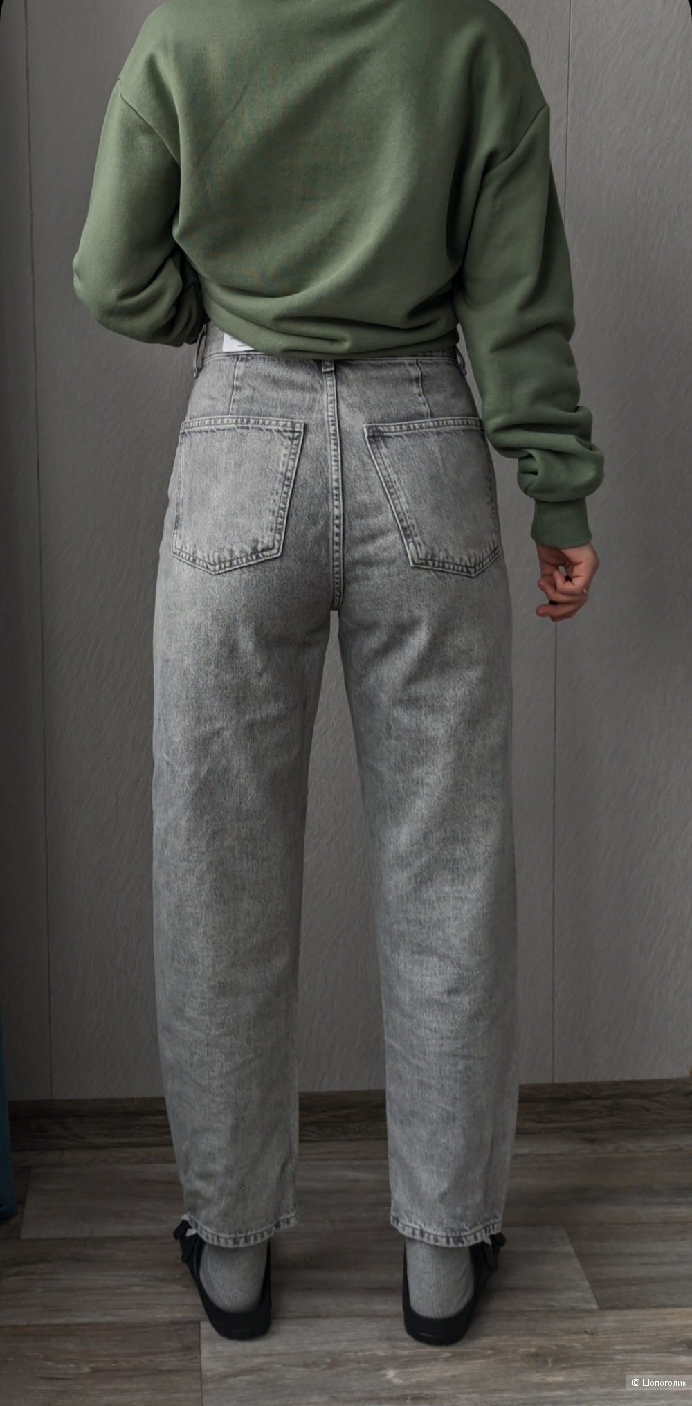 Серые джинсы, MANGO, 34 размер