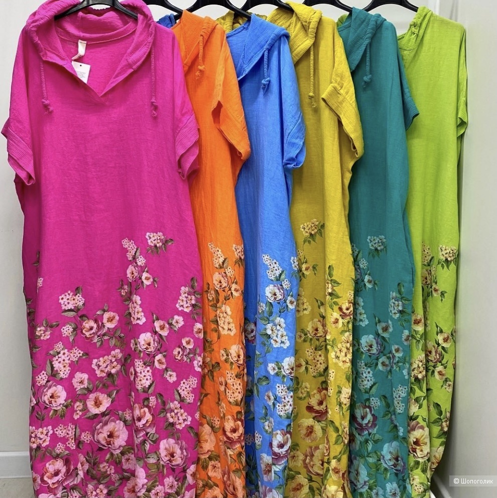 Платье макси PURE LINO FLOWERS, 44-54