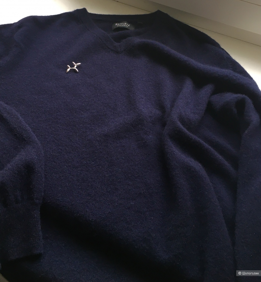 Пуловер бренда Bexleys, шерсть мериноса - кашемир, размер L