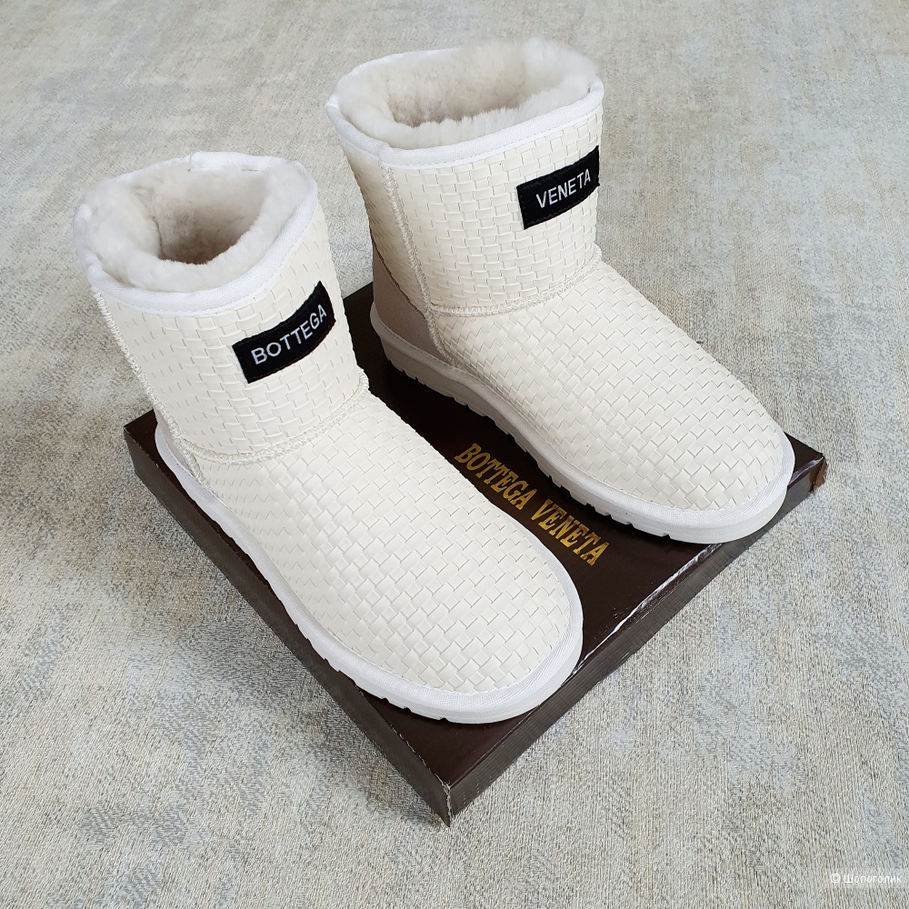 Угги Bottega Veneta женские 36/37/38 размер белые