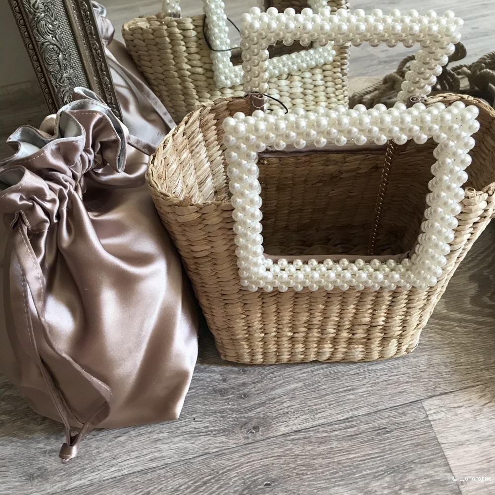 Соломенная сумка Zara OS