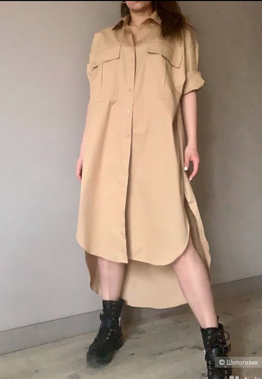 Платье-Рубашка ZARA L oversize