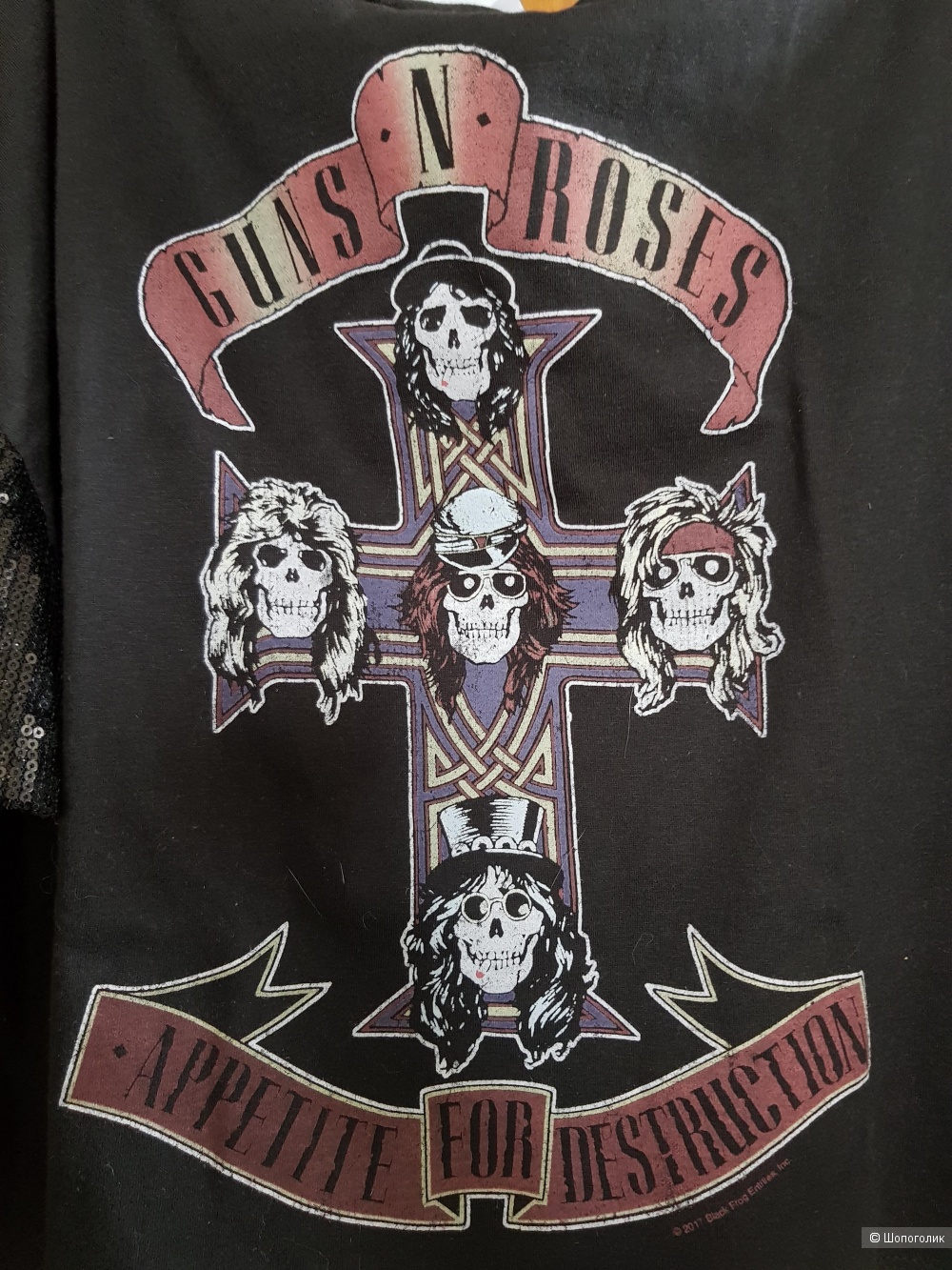 Футболка- топ Guns N`Roses (Primark, Dublin), 46-48 размер