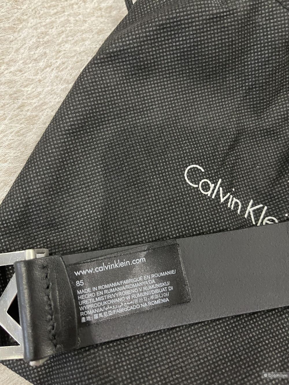 Ремень кожаный  Calvin Klein 85 см