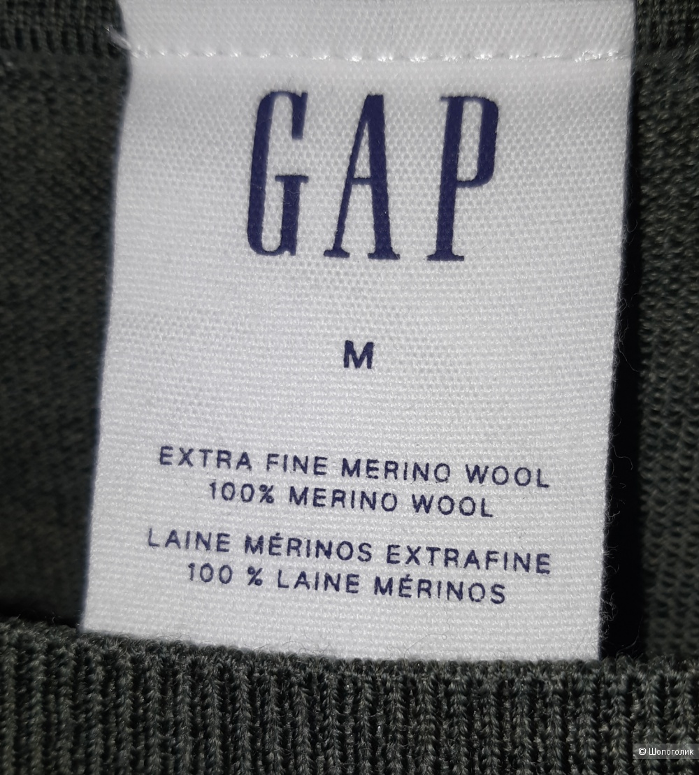 Шерстяной пуловер gap, размер m