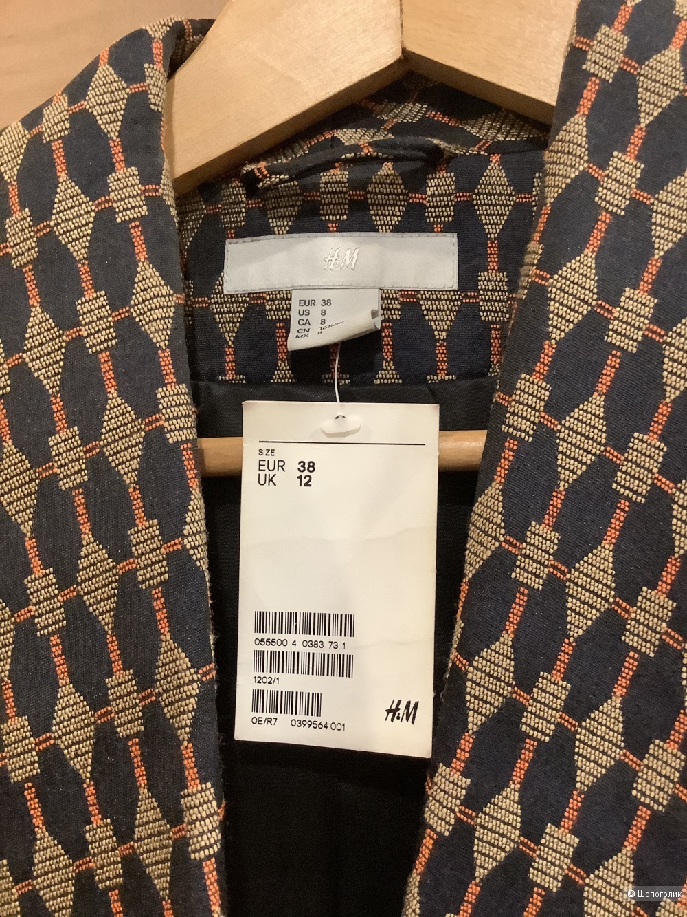 Пиджак H&M, размер 38EU