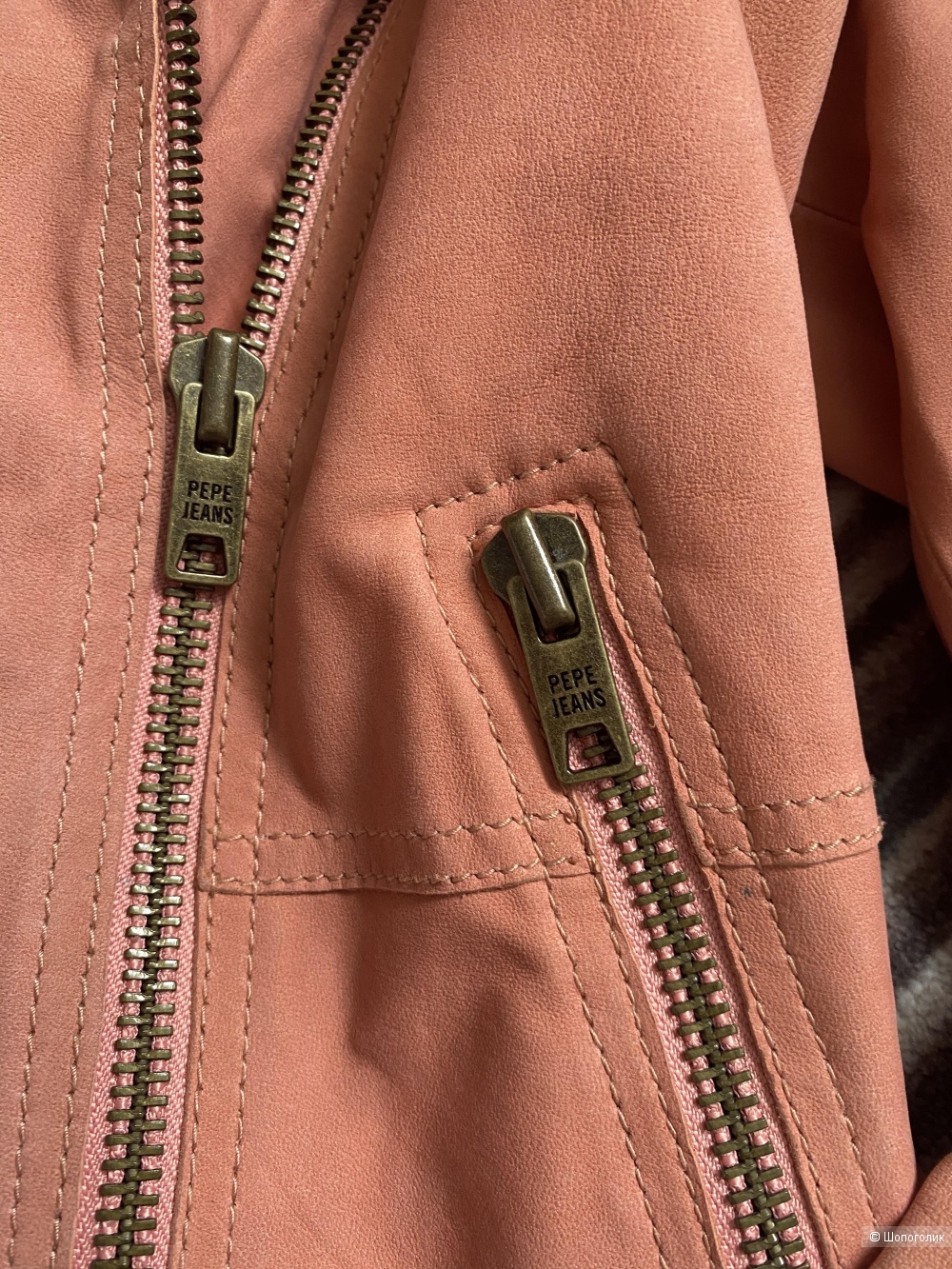 Кожаная (100% кожа ягнёнка) куртка Pepe Jeans, pp S-M