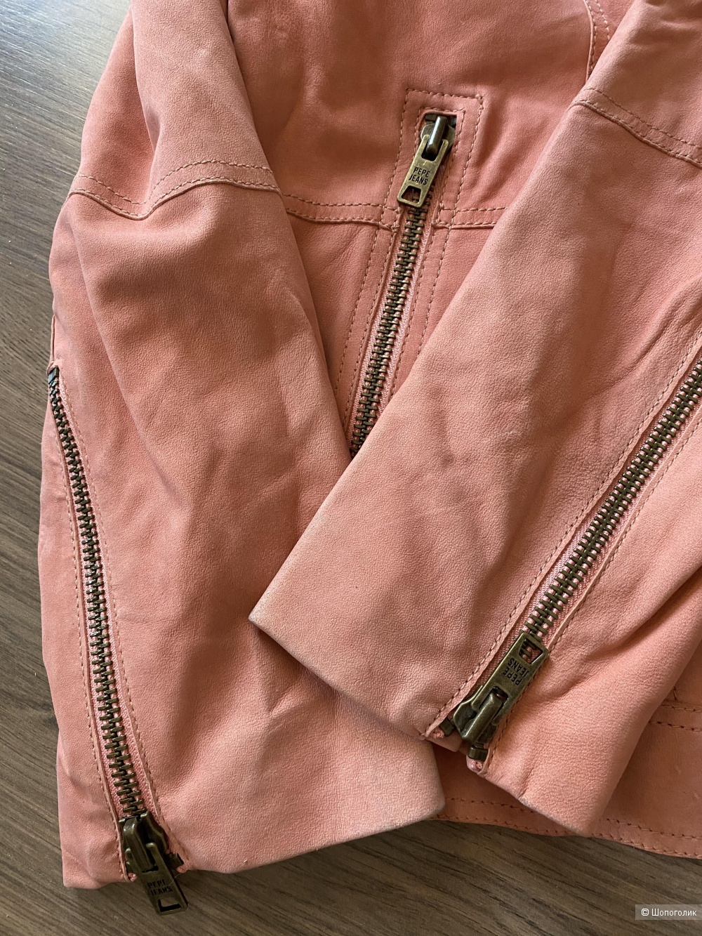 Кожаная (100% кожа ягнёнка) куртка Pepe Jeans, pp S-M