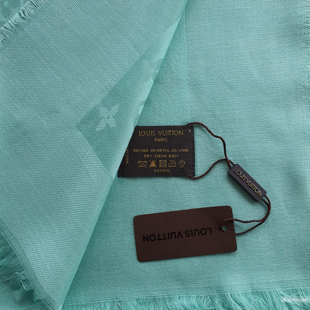 Шаль Louis Vuitton (платок\палантин) мятный