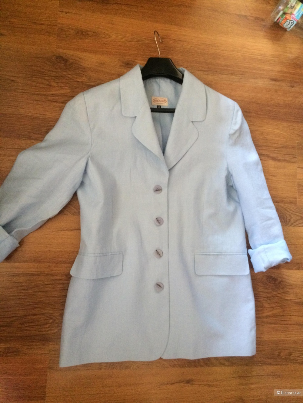 Льняной пиджак Promiss, размер 48.