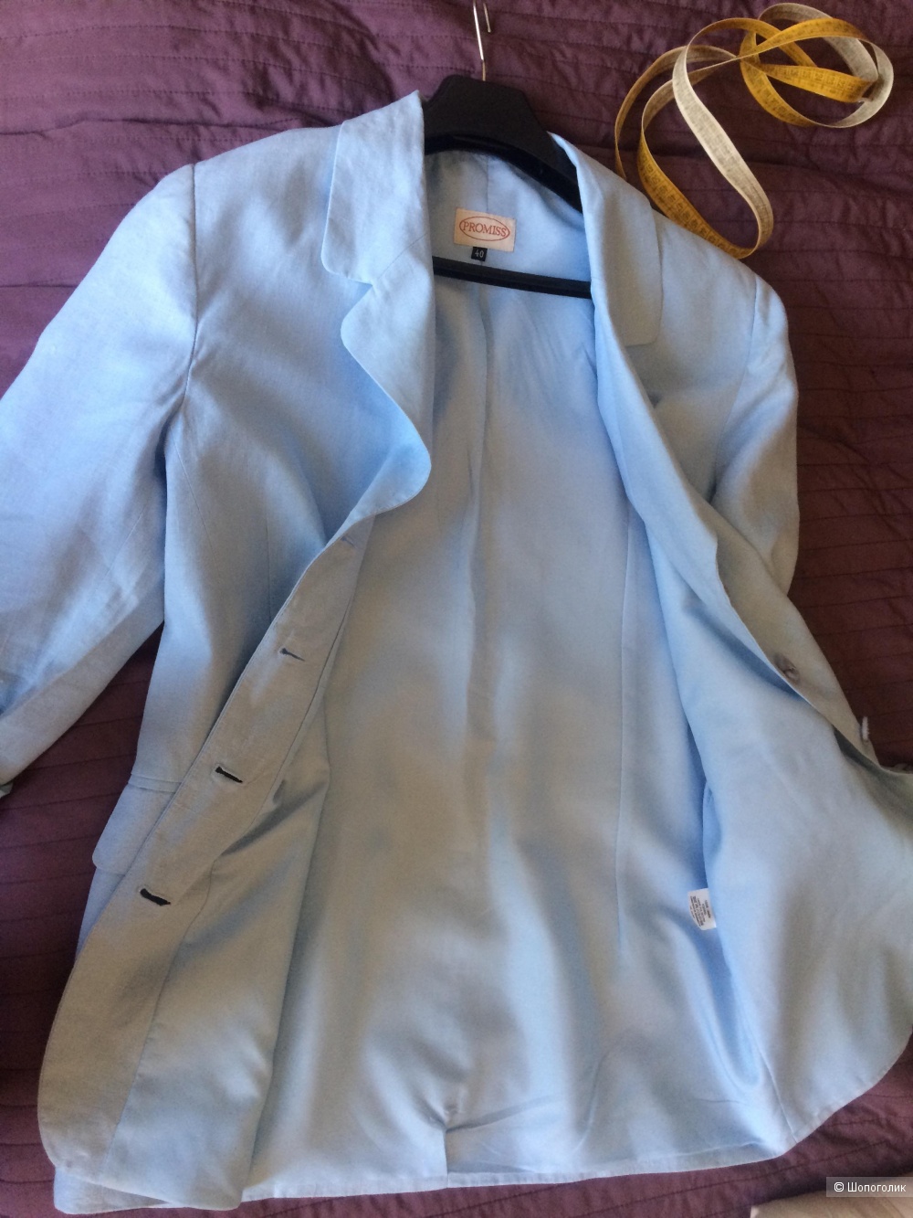 Льняной пиджак Promiss, размер 48.