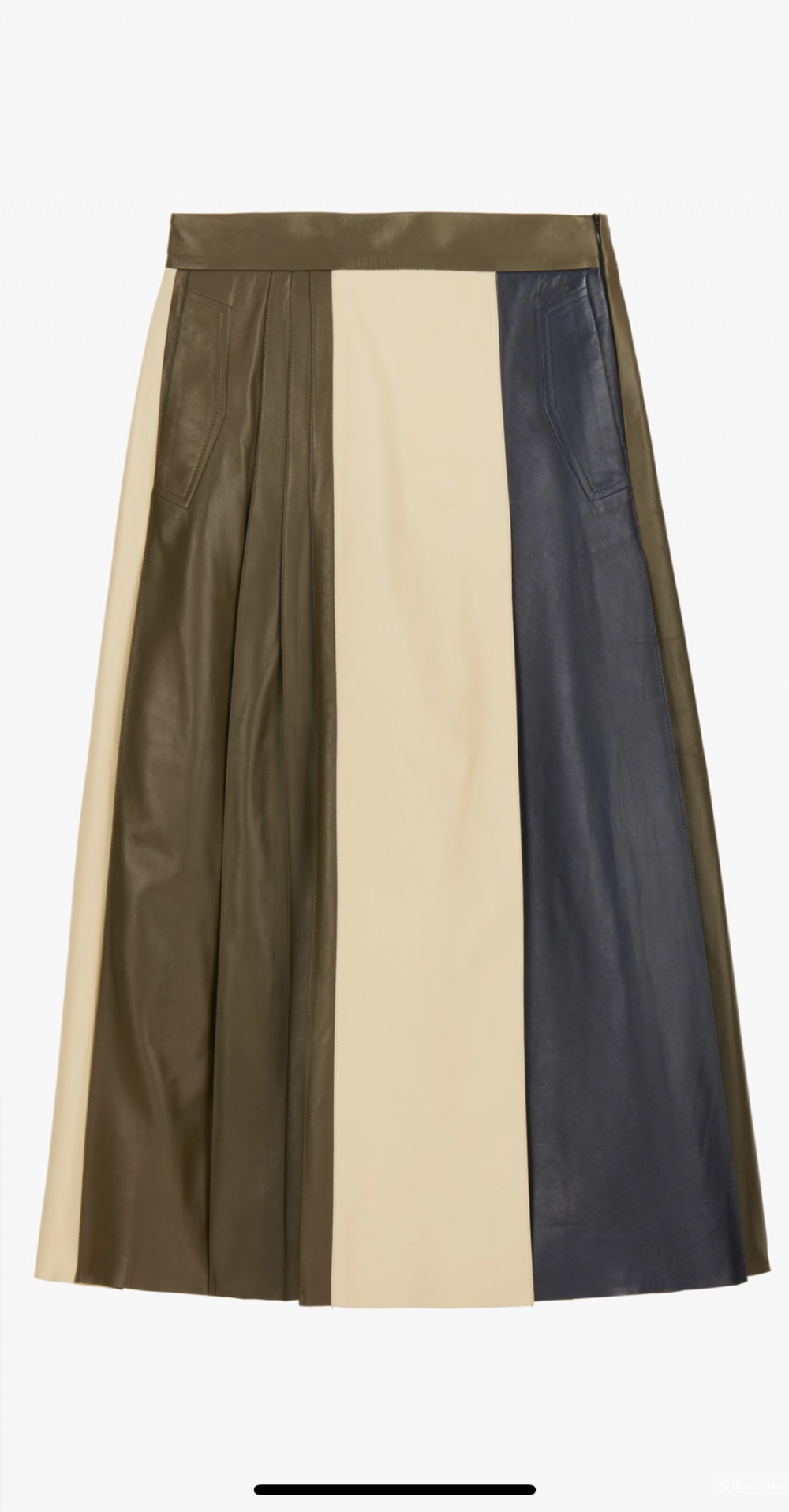 Кожаная юбка Zara XS