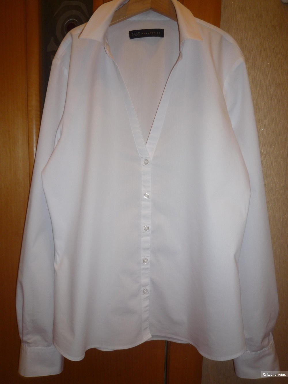 Рубашка белая M&S Collection 42-44 размер