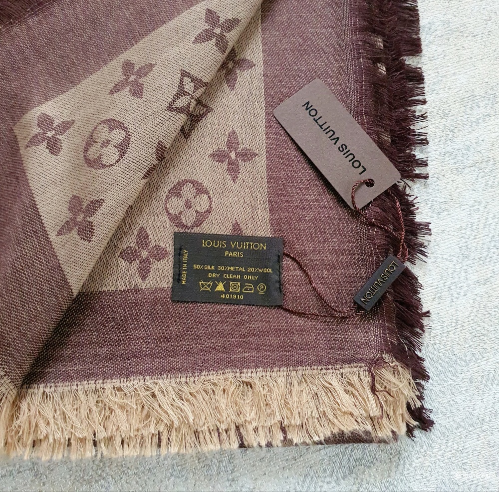 Шаль Louis Vuitton (платок\палантин) коричневый