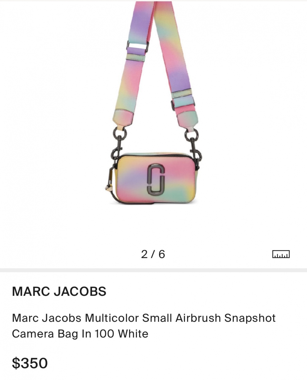 marc jacobs snapshot size