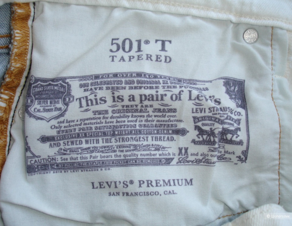 Джинсы  Levi's premium 501, размер 28 (46)