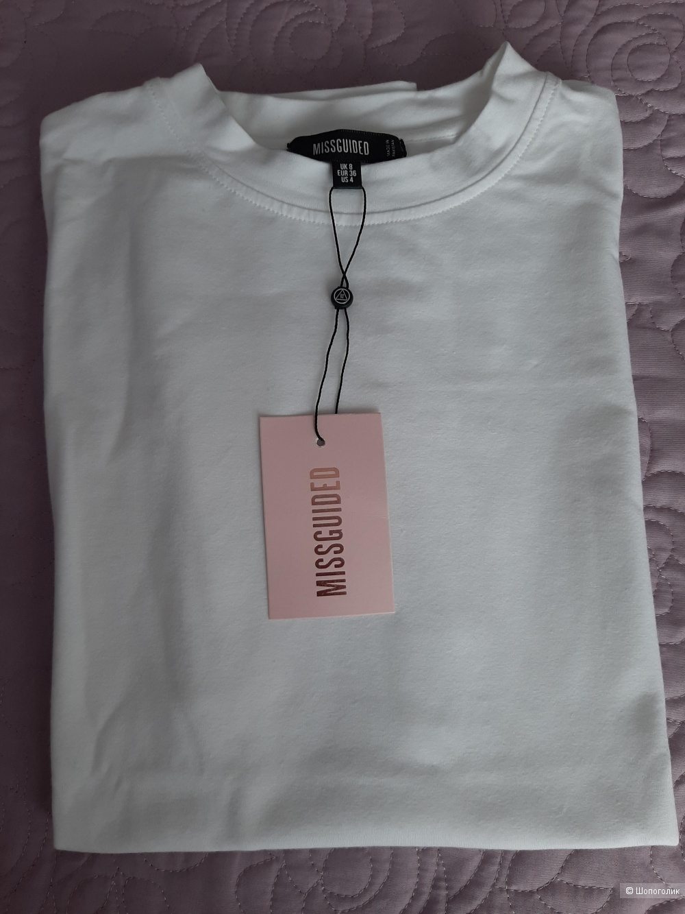 Белая базовая oversized-футболка Missguided, EU 36 (UK 8)