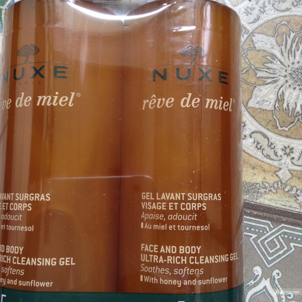 Очищающий гель для лица и тела  Nuxe, 2х400 ml
