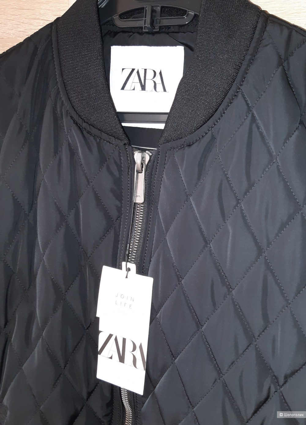 Мужской бомбер zara, размер l