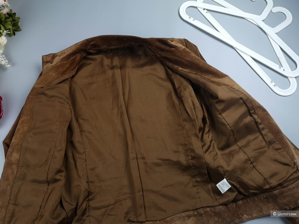 Куртка, натуральная замша, 38 (44)
