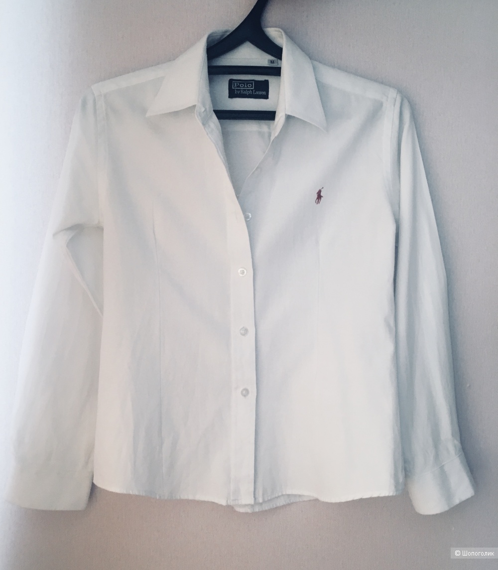 Белая рубашка  Polo by Ralph Lauren размер М на S