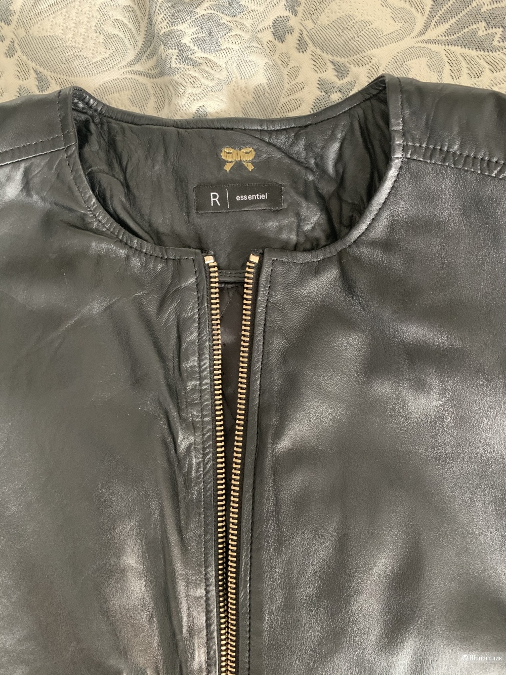 Кожаная куртка женская La Redoute 48-50