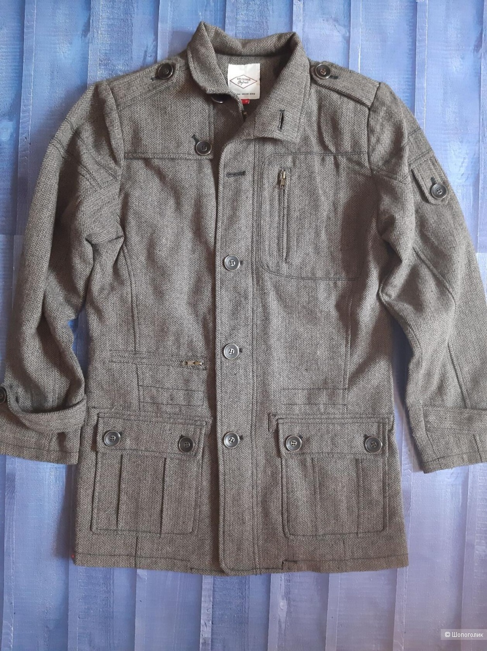 Шерстяное пальто Lee Cooper Мужское размер S ( росс. 46\48)