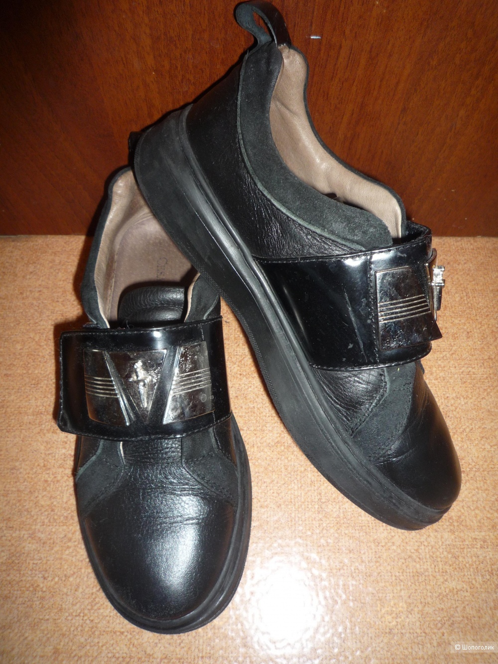 Ботинки Кроссовки Cesare Paciotti кожаные 35 размер