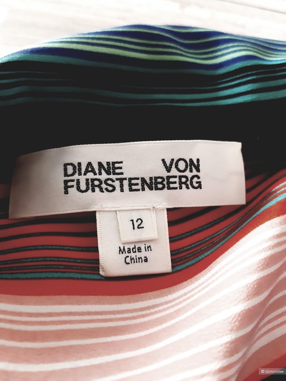 Платье-рубашка  DIANE VON FURSTENBERG, размер  12