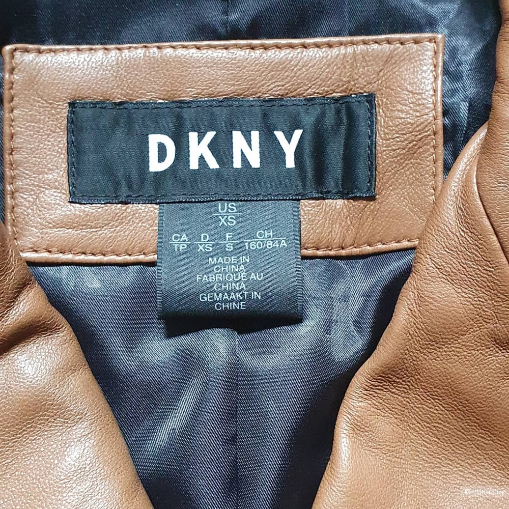Кожаная куртка DKNY размер Xs