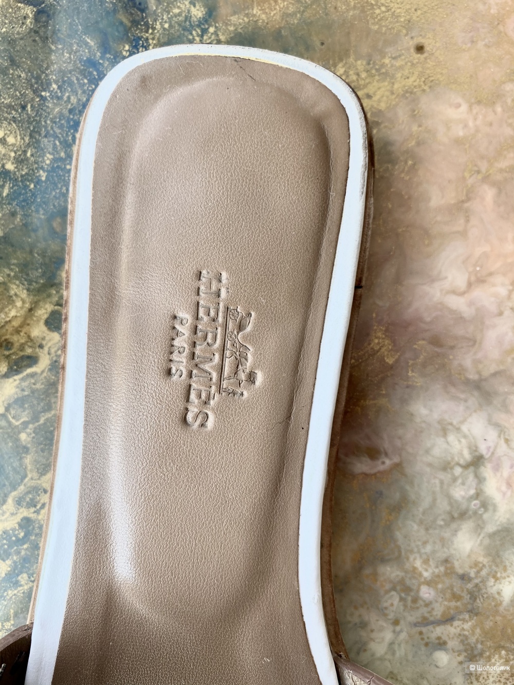 Шлепки Hermes, размер 36.