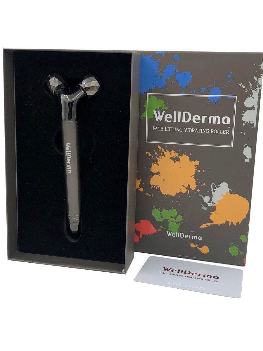 Вибророллер для лица с лифтинг эффектом WellDerma Face Lifting Vibrating Roller