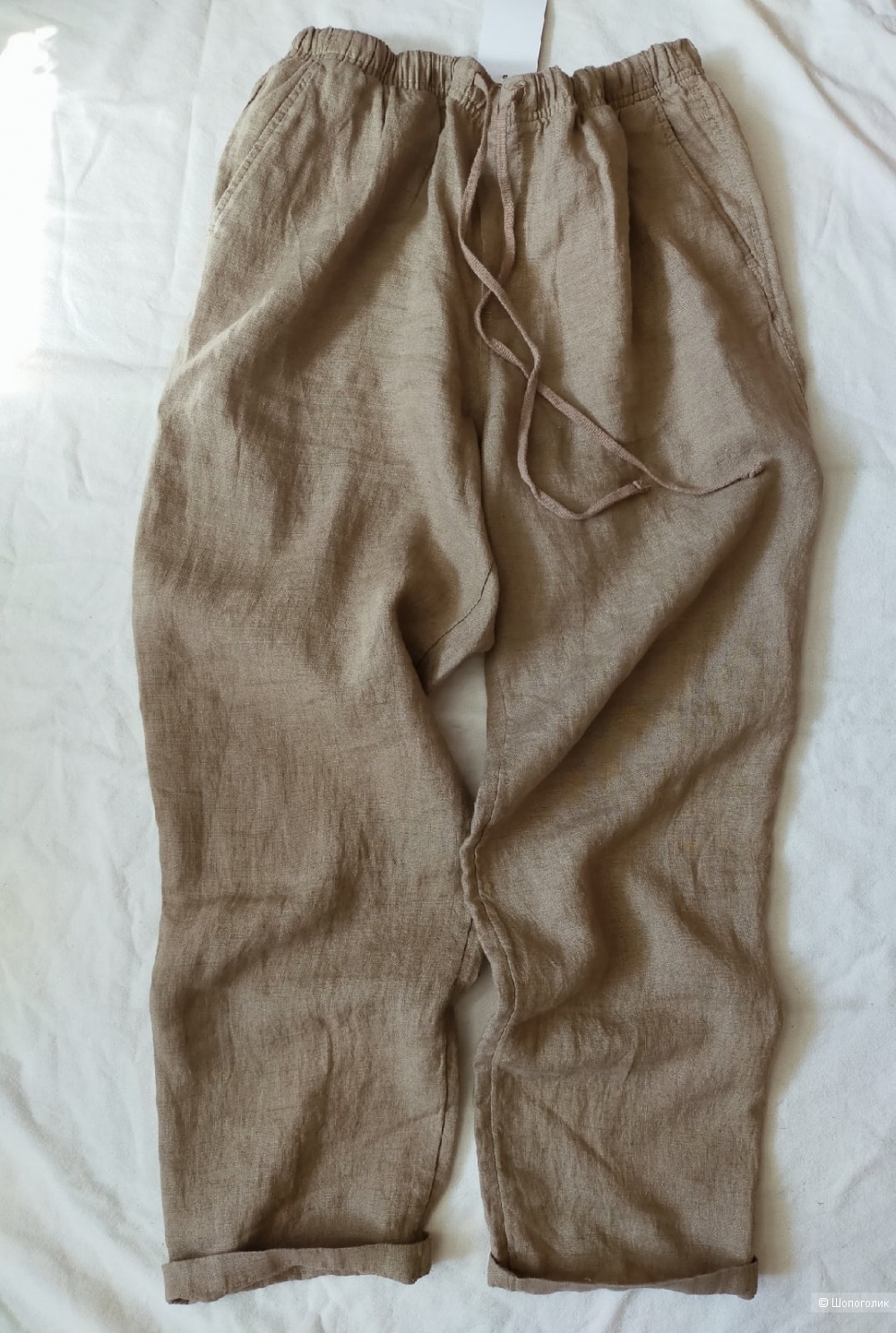 Льняные брюки Мango размер XL