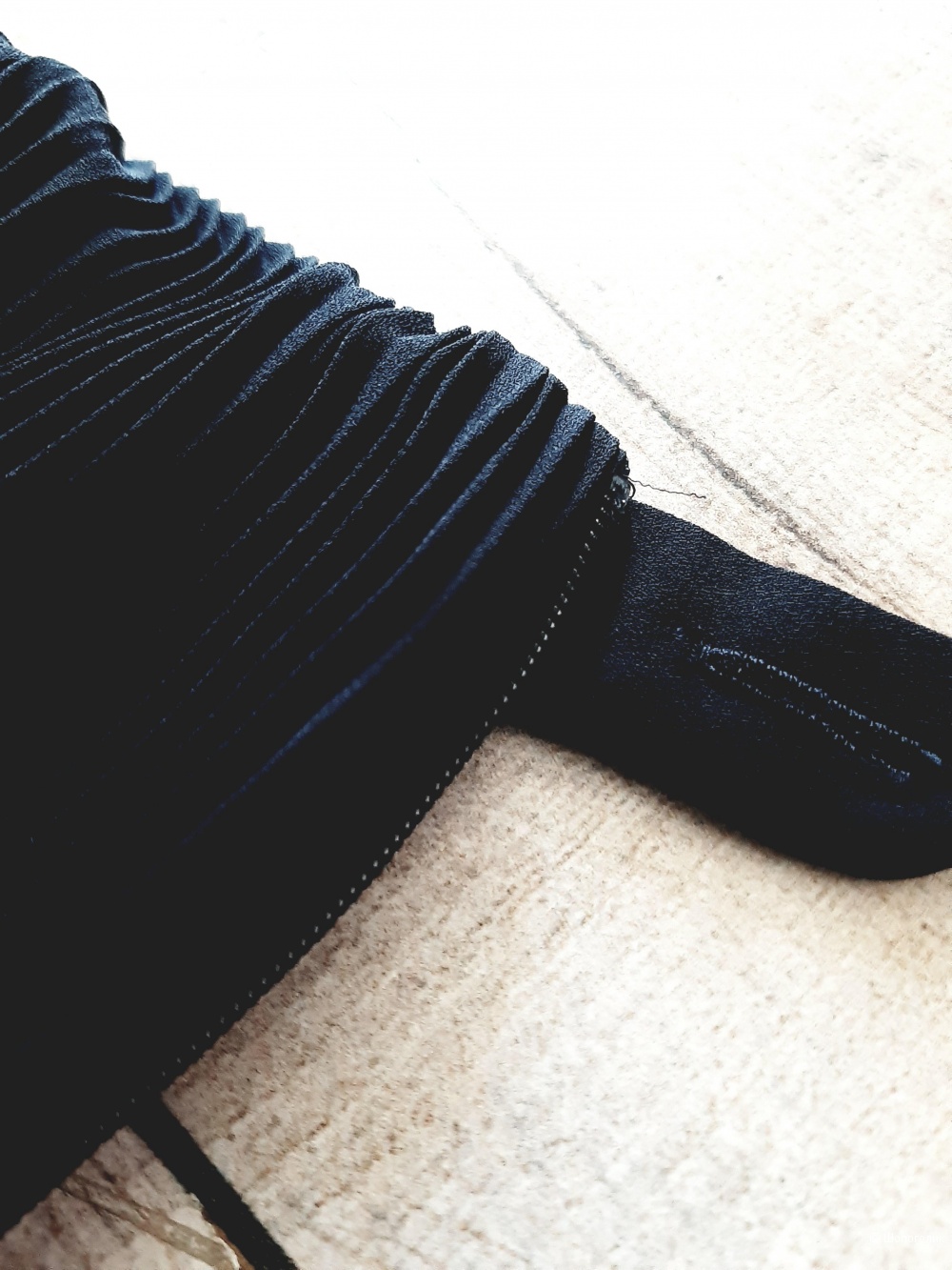 Плиссированная юбка СОS,черный, размер 38