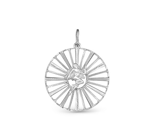 Подвеска «Знак зодиака Дева» из серебра