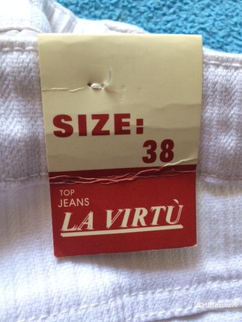 Капри, La Virtu jeans, размер 38(Италия), 40-42(Россия), 34 ЕВРО